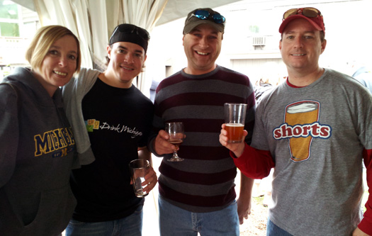 Sipping michigan beer